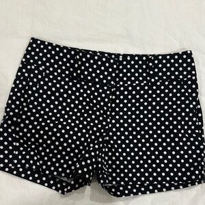 Ann Taylor Black and White Polka Dot Shorts